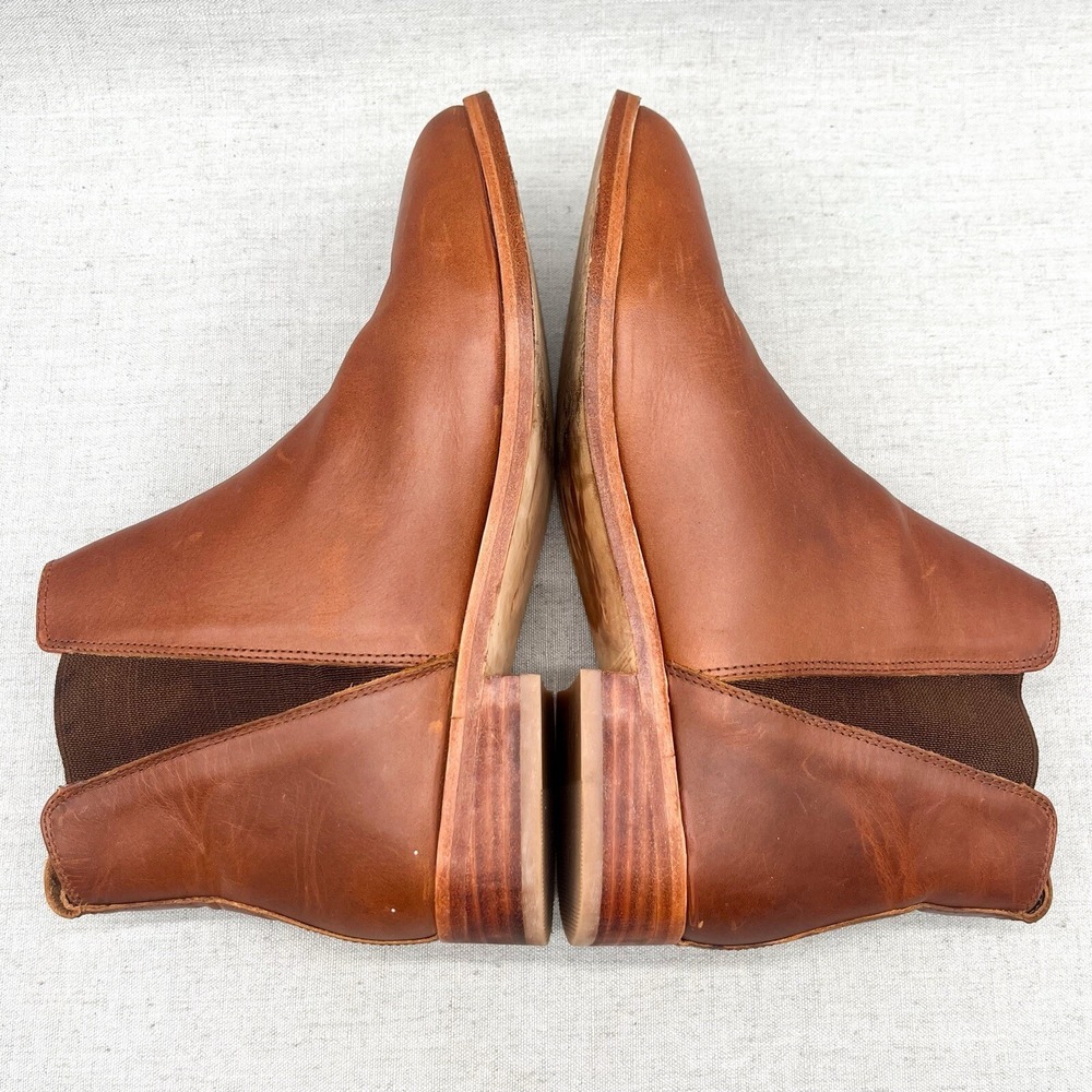 Nisolo Chestnut Leather Ankle Booties - Picture 11 of 14